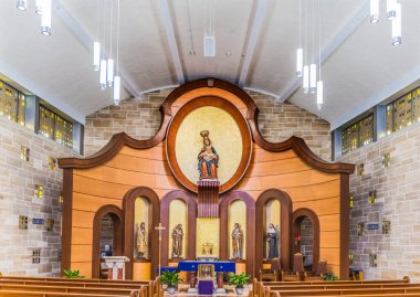 St. Augustine, Florida - 16 Mart 2021 Renkli Florida Mıknatısları Kaplumbağa Kabukları Sahil Porpoise El Sanatları St Augustine Florida Birleşik Devletleri