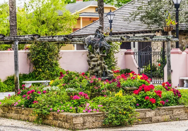 Augustine Florida March 2021 Queen Isabella Horseback Small City Hispanic — Stock Photo, Image