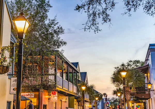Augustine Florida Marzo 2021 Old Town Historic District Spanish Colonial — Foto de Stock