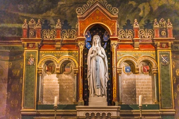 Nimes France December 2021 Virgin Mary Shrine Basilica Notre Dame — Stock Photo, Image