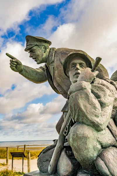 Utah Beach Normandie France Octobre 2021 Leadership Navy Monument Utah — Photo