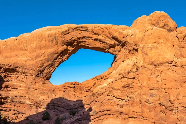 South Window Arch Ramen Sectie Arches National Park Moab Utah — Stockfoto