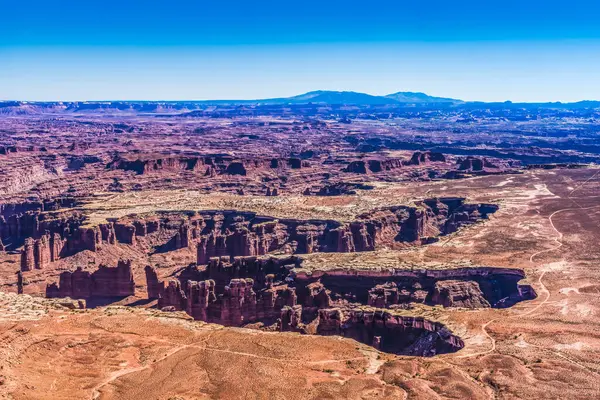 Buck Canyon Vista Del Parque Nacional Red Rock Canyonlands Moab — Foto de Stock