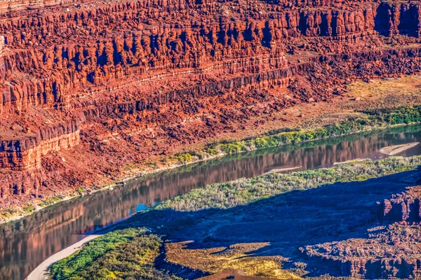 Green River Grand View Point Com Vista Para Red Rock — Fotografia de Stock