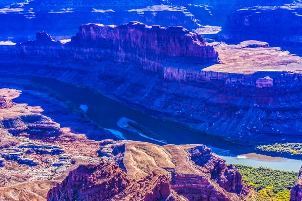 Green River Grand View Point Overlook Red Rock Canyons Canyonlands — Stock Photo, Image