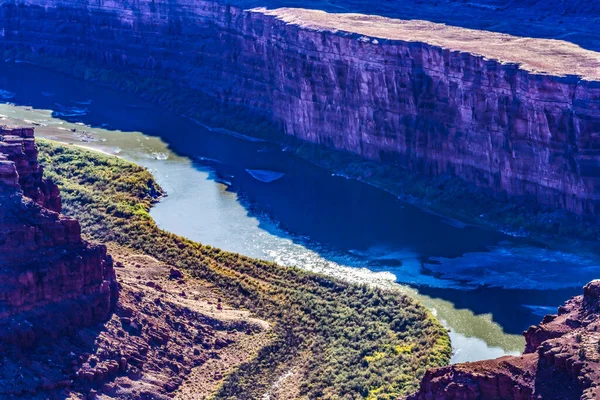 Green River Grand View Point Widok Kaniony Red Rock Park — Zdjęcie stockowe