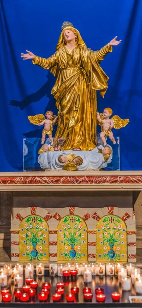 Marseille France Décembre 2021 Mary Assomption Angels Statue Cathédrale Sainte — Photo