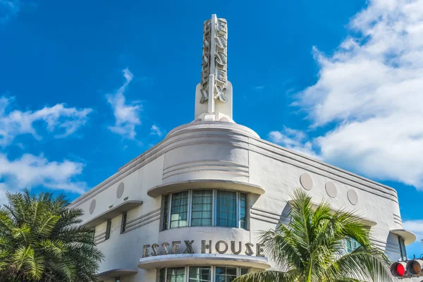 Miami Florida March 2021 Essex Art Deco Hotel Miami Beach — Stock Photo, Image