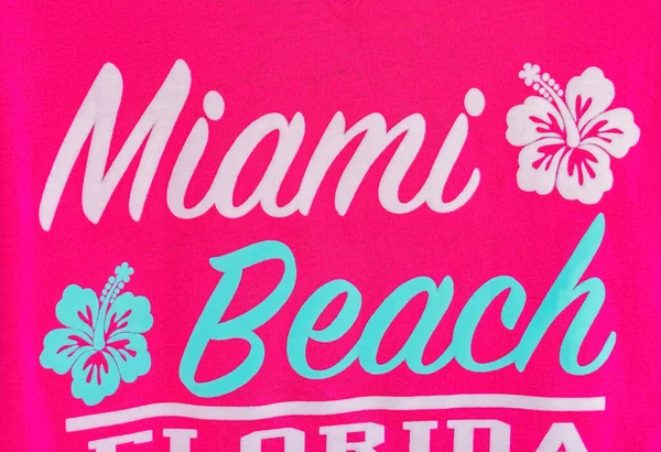 Buntes Miami Beach Shirt Souvenir Shopping Miami Florida — Stockfoto