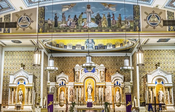 Miami Florida Marzo 2021 Main Altar Historic Gesu Catholic Church — Foto de Stock