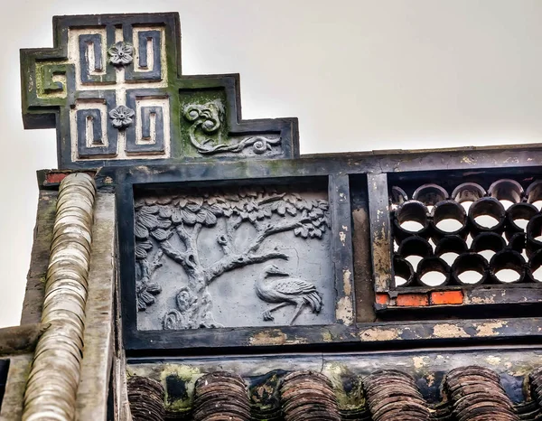 Древний Китайский Дизайн Крыши Птицы Западное Озеро Ханчжоу Чжэцзян Китай — стоковое фото