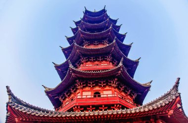 Antik Çin Ruigang uğurlu Pagoda Suzhou Jiangsu Çin M.S. 234 yılına dayanır.