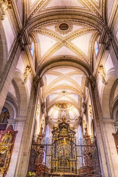 Lucerne Switzerland August 2022 Colorful Leodegar Church Basilica Altar Lucerne — Stock Photo, Image