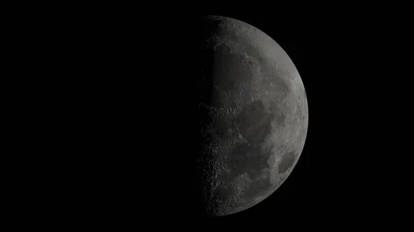 Krateri bol Ay yüzeyinde döndürme