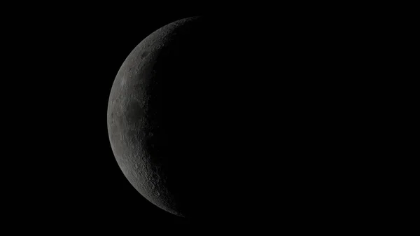 Krateri bol Ay yüzeyinde döndürme