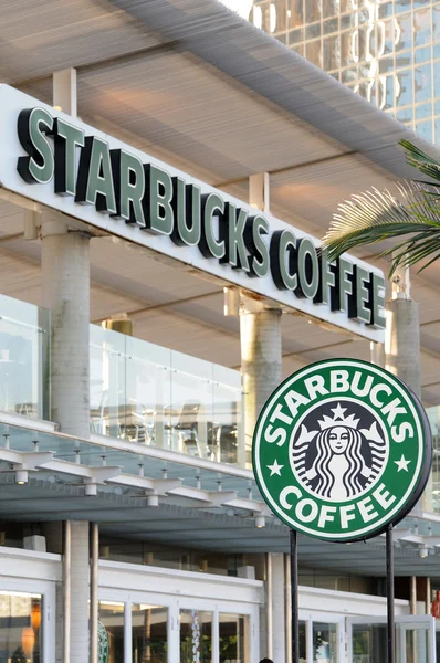 Starbucks kaffe tecken — Stockfoto