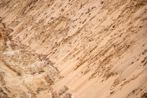 Struktureller Sand Mit Einer Reliefoberfläche Mehrfarbigen Schichten Und Unterschiedlichen Granulatgrößen — Stockfoto