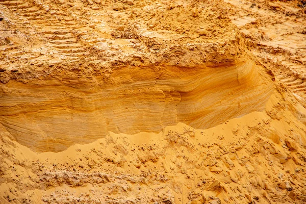 Areia Textural Com Uma Superfície Relevo Camadas Multicoloridas Diferentes Tamanho — Fotografia de Stock
