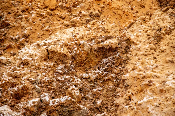 Υφαντική Άμμος Ανάγλυφη Επιφάνεια Πολύχρωμα Στρώματα Και Διαφορετικό Μέγεθος Κόκκων — Φωτογραφία Αρχείου