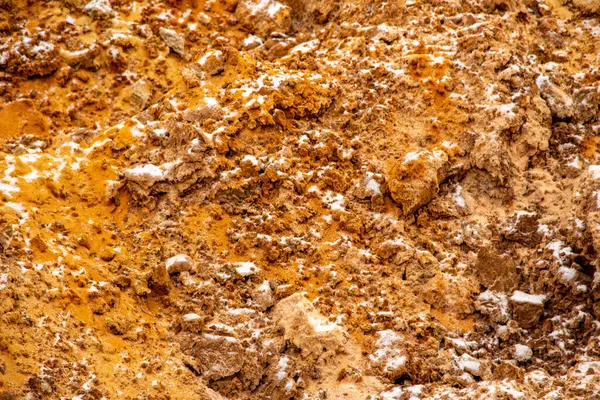 Υφαντική Άμμος Ανάγλυφη Επιφάνεια Πολύχρωμα Στρώματα Και Διαφορετικό Μέγεθος Κόκκων — Φωτογραφία Αρχείου