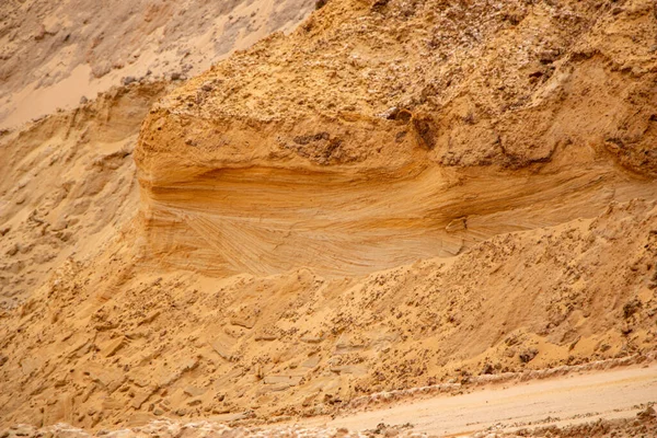 Areia Textural Com Uma Superfície Relevo Camadas Multicoloridas Diferentes Tamanho — Fotografia de Stock