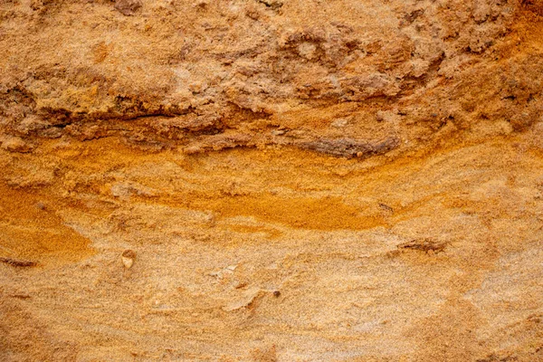 Текстурный Песок Рельефной Поверхностью Разноцветные Слои Разного Размера Гранул Карьере — стоковое фото