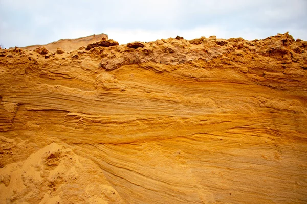 Areia Textural Com Uma Superfície Relevo Camadas Multicoloridas Diferentes Tamanho — Fotografia de Stock