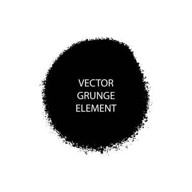 Grunge fırça darbeleri. Mürekkep lekeleri ve cıvatalar. El çizimi dağınık boya tasarımı elementleri.