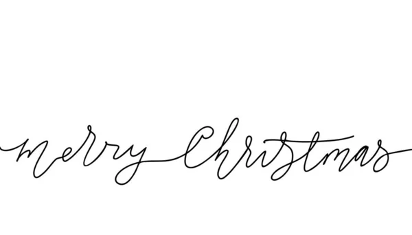 圣诞快乐书法贺卡。假期快乐手绘现代字体设计. — 图库矢量图片