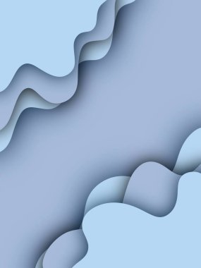 Soyut kağıt kesimi arka plan. Metin ve kağıt kesikleri için yeri olan basit minimalist katmanlı tasarım. Yüksek kaliteli illüstrasyon