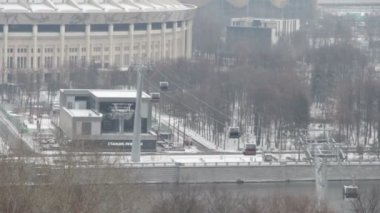 Moskva Nehri Kablo Arabası. Hava yükseltme içeri