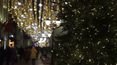 Tarihi çeyrek dekore edilmiş sokak görünümü