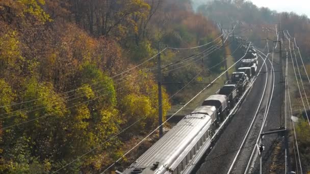 Transport Matériel Militaire Par Chemin Fer Véhicules Armes Chemin Fer — Video