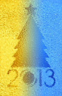 Noel ağacı kristal arka plan