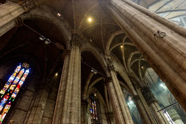 The interior of Duomo church in Milan, Italy — Stock Photo, Image