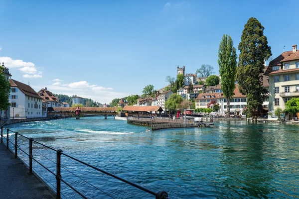 Historisch centrum van de Luzern, Zwitserland — Stockfoto