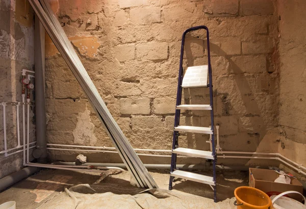 Process of repair of bathroom — Stock Photo, Image