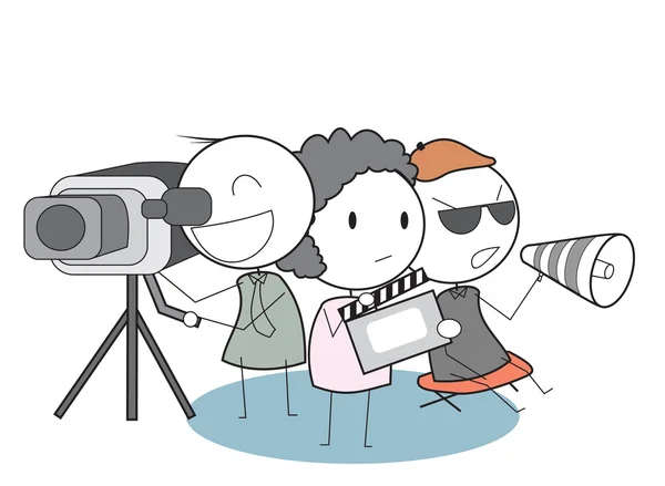 Film team — Stockvector