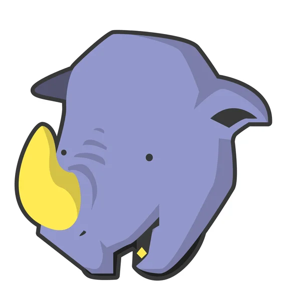 Nashornvektor — Stockvektor