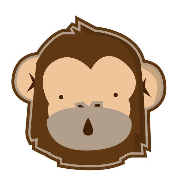 Вектор обезьян — стоковый вектор