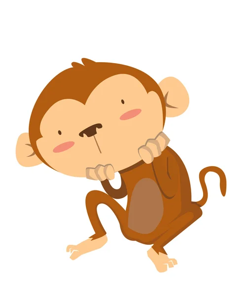 Opičí vektor — Stockový vektor