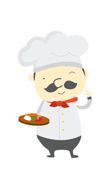 Chef taste — Stock Vector