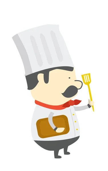 Chef preparing — Stock Vector