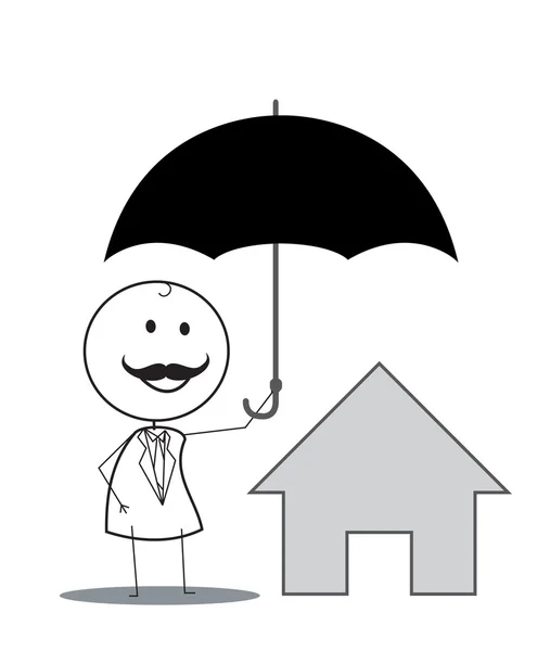 Home insurance — Stock Vector