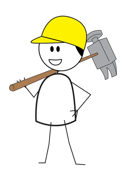 Trabajadores de la construcción — Vector de stock