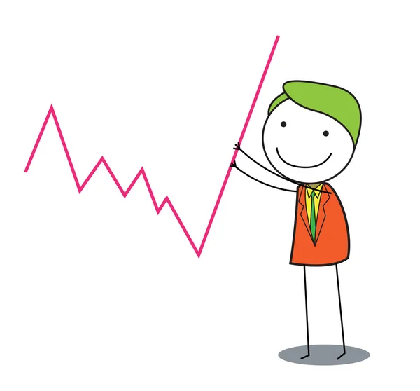 Businessman graphic — Stock Vector