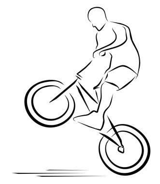 vektör çizimi moto yarışı sembolü