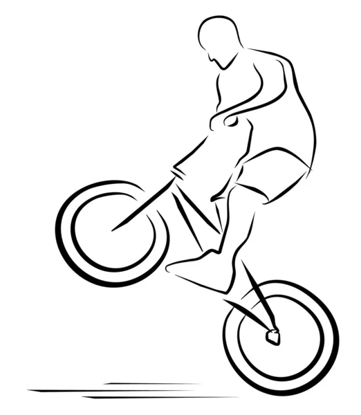 Illustration vectorielle moto symbole de course — Image vectorielle