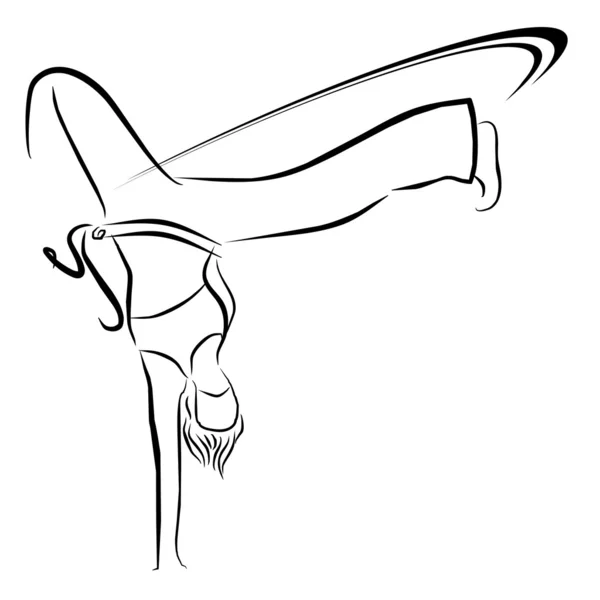 Symbole de capoeira — Image vectorielle