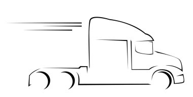 Truck Symbol Vector Illustration